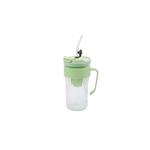 VASO DE VIDRIO CON TAPA MIXCOLOR