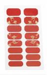 PEGATINA PÑARA UÑAS DE GEL C/ROJO