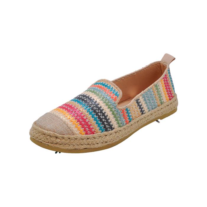 ALPARGATA ESTILO TEJIDA PARA DAMA C/MULTICOLOR