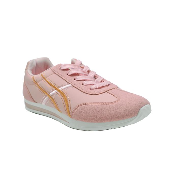 TENIS DEPORTIVO DOBLE RAYA DET.SUELA C/DORADO ROSA